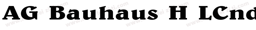 AG Bauhaus H LCnd Bold字体转换